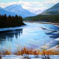 Bow River Ice Reflections